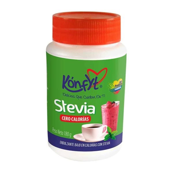 Endulzante Stevia en frasco de 180g