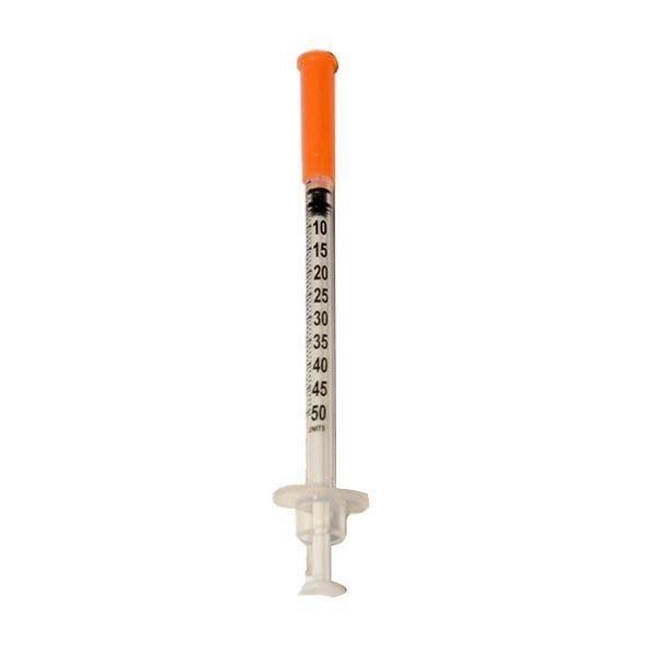 Caja por 100 jeringas para insulina GlucoQuick 0.5ml 31G x 6m