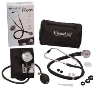 Kit médico con fonendoscopio Rappaport y tensiómetro aneroide Home Life en estuche