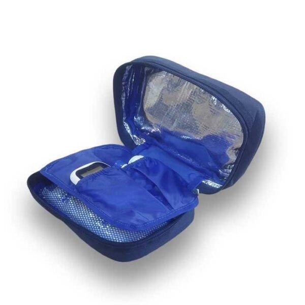 Interior de estuche térmico organizador para esferos de insulina y gel