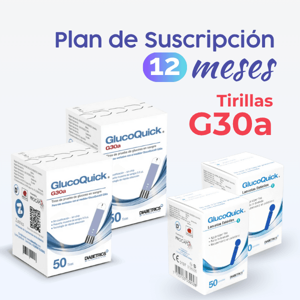 Plan Suscripción Anual Tiras GlucoQuick G30a