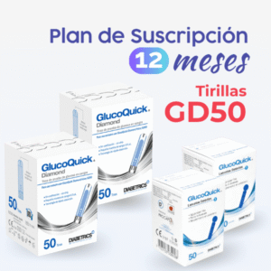 Plan Suscripción Anual Tiras GlucoQuick Diamond GD50