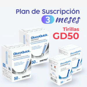 Plan Suscripción Trimestral Tiras GlucoQuick Diamond GD50