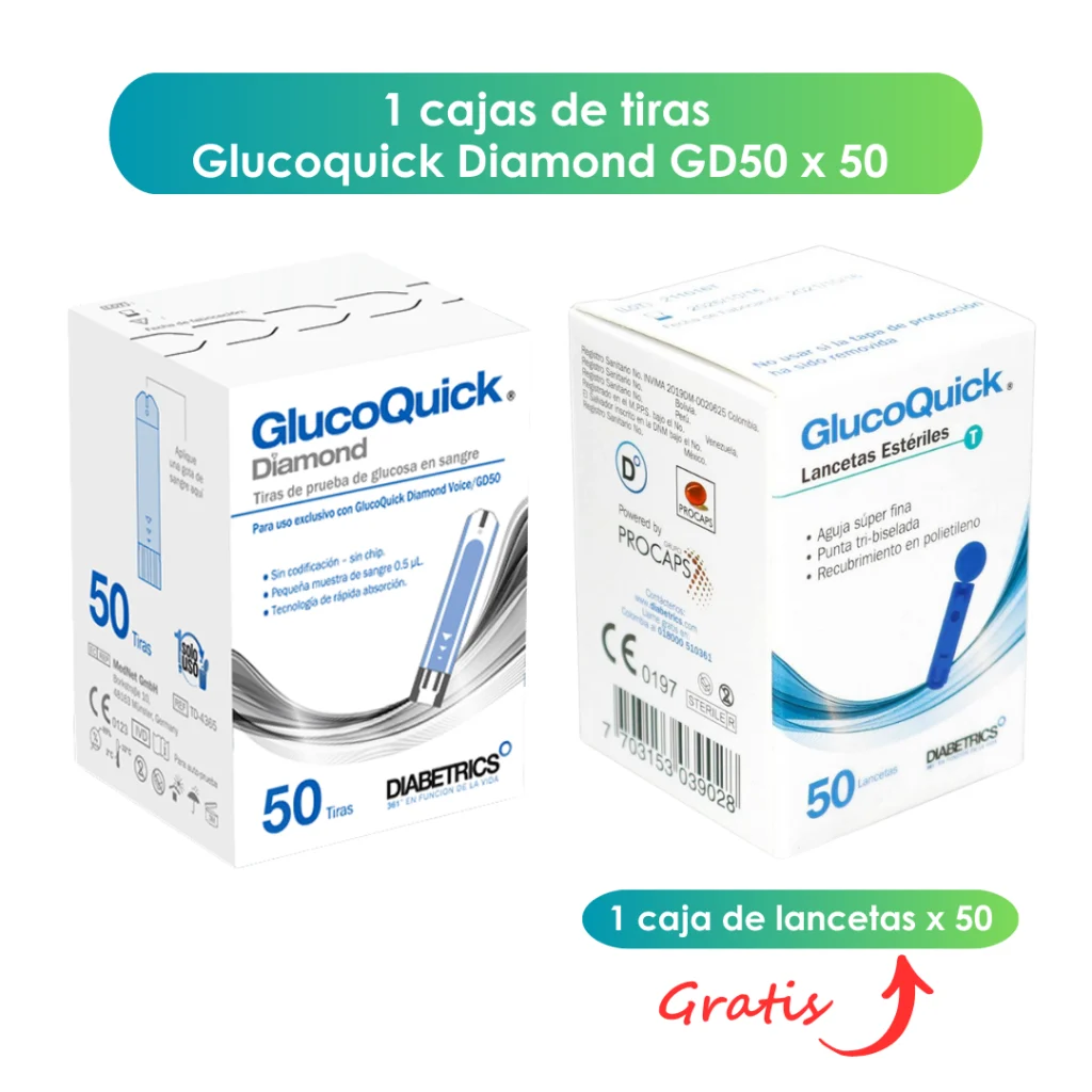 Tiras GlucoQuick Diamond GD50