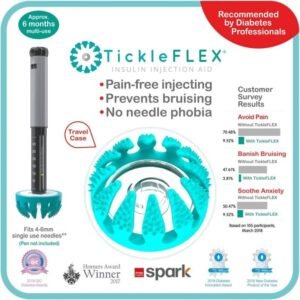 Adaptador TickleFLEX para aplicación de insulina sin dolor en esfero